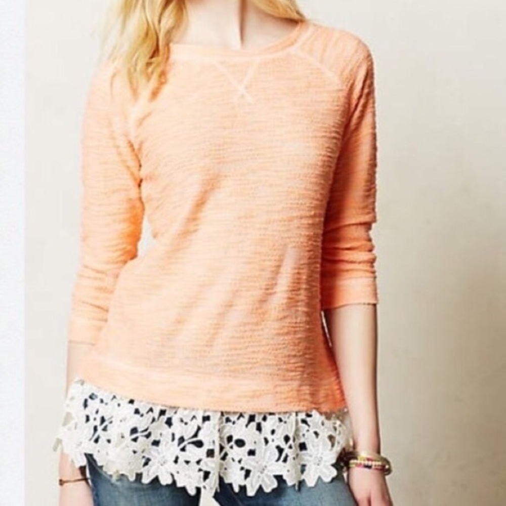 Sunday’s in Brooklyn citrus lace tunic size medium